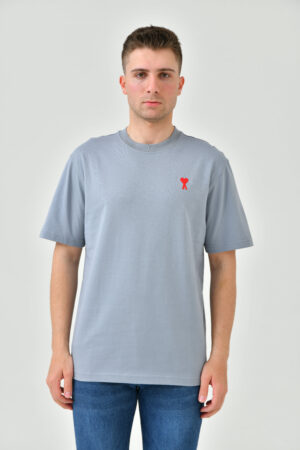 Ami Paris Heart Embroidered T-Shirt