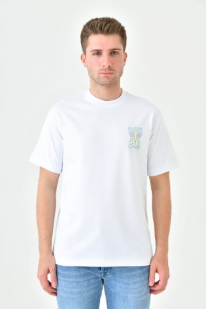 Casablanca Tennis Pastelle Print T-Shirt