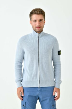 Stone Island Zip Cardigan Knit Vest 526D8