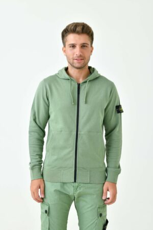 Stone Island Zipped Hoodie 64251