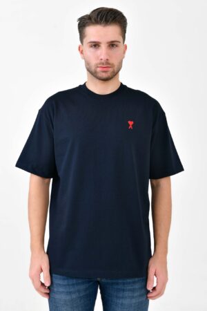Ami Paris Heart Embroidered T-Shirt