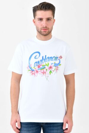 Casablanca Hibiscus Print T-Shirt