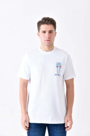 Casablanca "La Colonne" Print T-Shirt