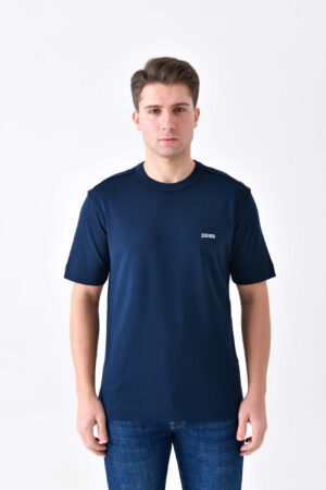 Zegna Logo Embroidered T-Shirt