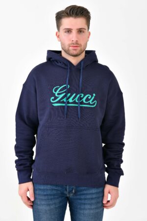Gucci Hoodie Embroidered Cotton Jersey