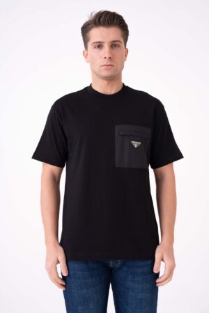 Prada Re-Nylon Triangle Plaque T-Shirt