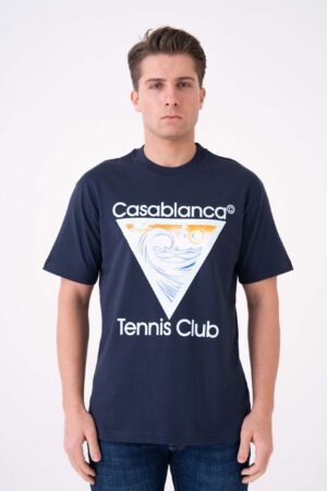 Casablanca Tennis Club Icon Print T-Shirt