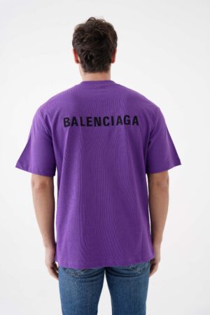 Balenciaga Logo Embroidered Washed Out T-Shirt