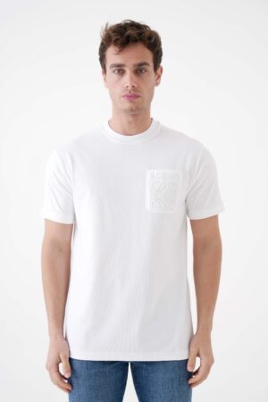 Loewe Pocket Anagram Embroidered T-Shirt