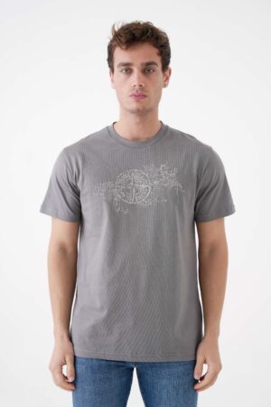 Stone Island Camo Three Embroidered T-Shirt 2RCE8