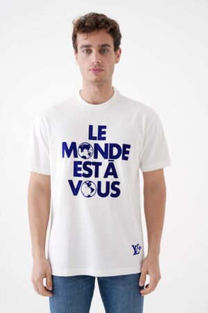 Louis Vuitton Flocked Print T-Shirt 1AHCW6