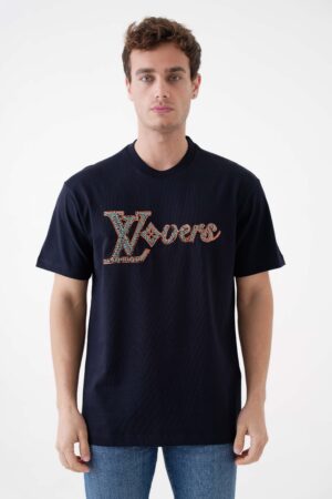 Louis Vuitton LV Vers Embellished T-Shirt