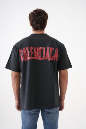 Balenciaga Security Tape Logo Print T-Shirt