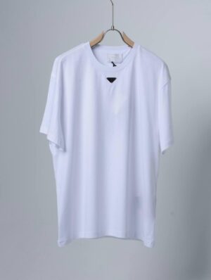 Prada Logo Plaque T-Shirt